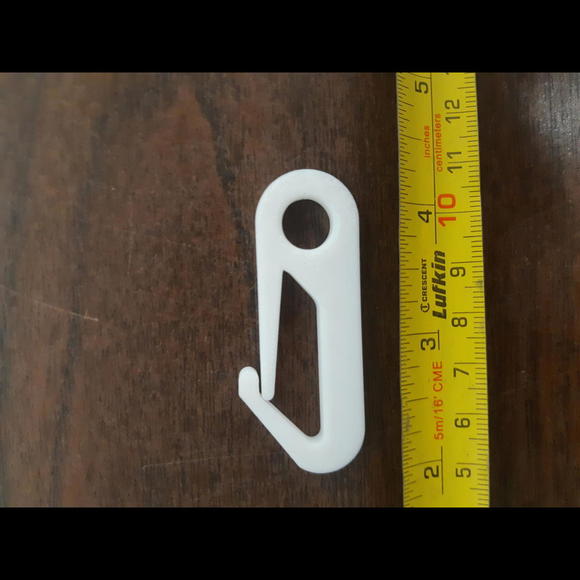 Grommet Clips, Idea for flags, tarps and more - 3-pk, White - Picture 2 of 3